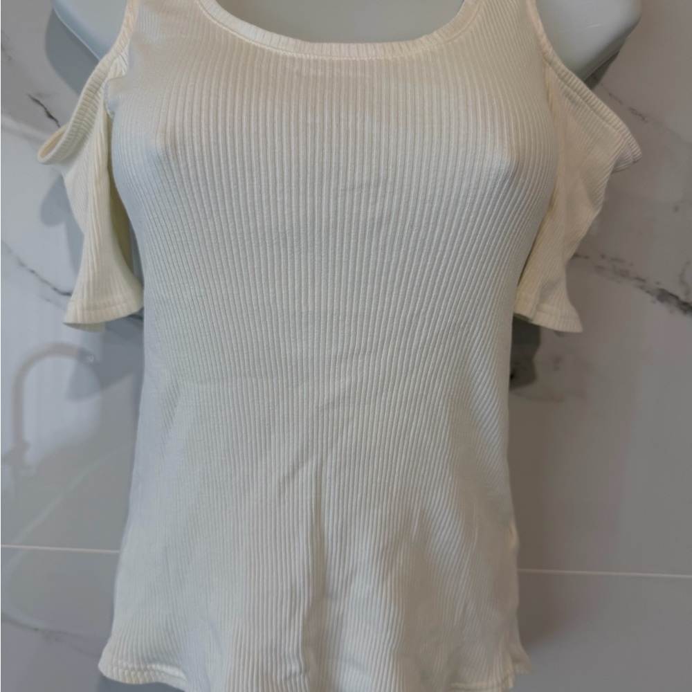H&M Cream Off-Shoulder Blouse